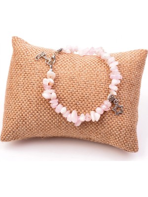 Taş Sandığı Kunzit Taşı Şekilsiz Bileklik