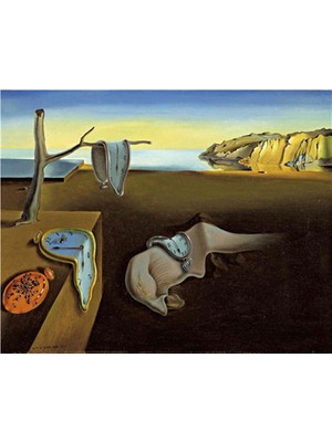 Womb Hobby S.dali Eriyen Saatler Sayılarla Boyama Seti 40 x 50 cm Tuvale Gerili