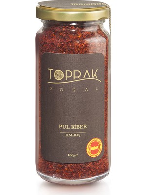 Toprak Doğal İpek Pul Biber 100 G Maraş - ipek Pul Biber - Maraş İpek Pul Biber - Katkısız Pul Biber