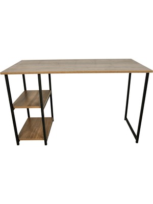 Noowa 2 Raflı Çalışma Masası 50x120 ceviz