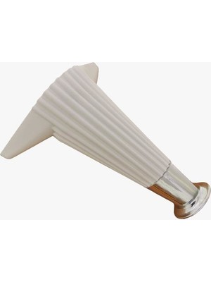 Wetra (Line) Beyaz-Krom 17 Cm Plastik Lükens Ayak (4 Adet)