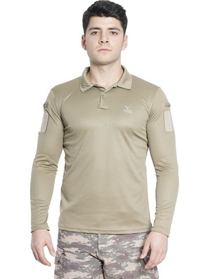 Vogel Tactical Polo Yaka Taktik Tişört Bej