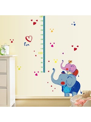 Kt Decoration Sevimli Filler Çocuk ve Bebek Odası Boy Ölçer Pvc Duvar Çıkartması
