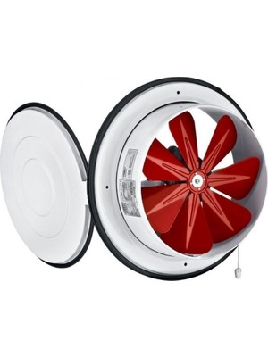 Bahçıvan 30 cm BK 300 1350 D/D 220 230 Volt Monofaze Aksiyel Kapaklı Baca Pencere Aspiratörü Fanı