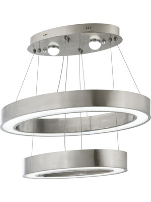 AVONNI AV-1573-N60X30-ELLIPSE Nikel Kaplama Modern Avize LED Metal Pleksi 60x30cm