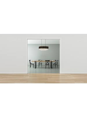 AVONNI AV-60225-E110X35 Eskitme Kaplama Modern Avize E27 Metal Kristal 110x35cm