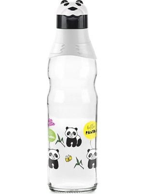 Titiz Şeffaf Cam Şişe Panda 1000 ml