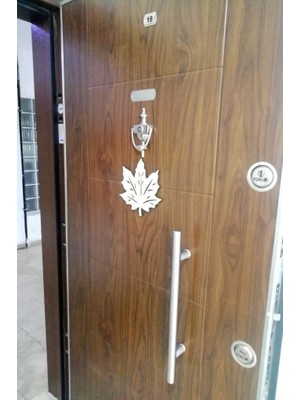 Hellove Yaprak Şeklinde Ahşap Kapı Süsü Dekoratif Süs Duvar Süsü