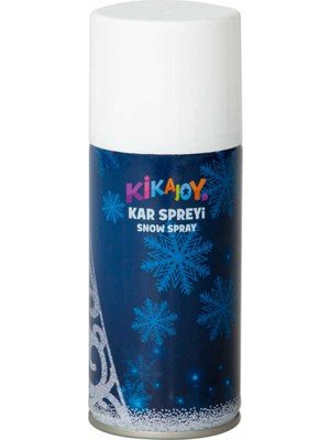 Kikajoy Yılbaşı Kar Spreyi 150 ml Mavi Renkli Kar Desenli Parti Malzemesi