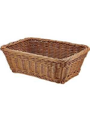 Plastik Dikdörtgen Ekmek Sepeti 24X17X7 cm
