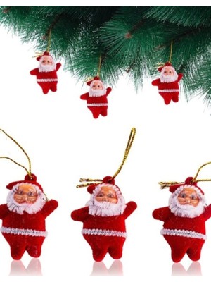 Balonpark 6 Adet Küçük Noel Baba Yılbaşı Çam Ağacı Süsü