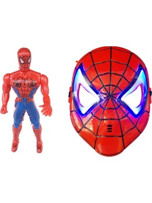 Işıklı Örümcek Adam Işıklı Maske 2 Li  Set