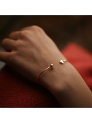 By Golden House Kalp Kelepçe Bilezik