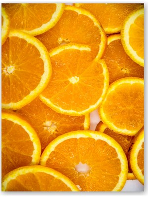 Ahşap Tablo Portakal Dilimleri