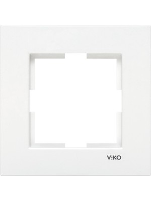 Viko Karre Sıva Altı Tekli Çerçeve Beyaz  321004