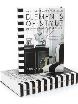 Yedi Home & Decor Elements Of Style Dekoratif Kitap Kutu