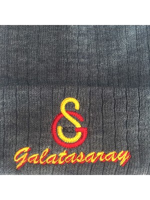 Galatasaray Lisanslı Unisex Akrilik Çit Kat Örme Bere