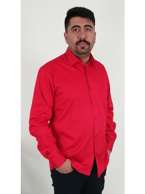 Tousus Regular Fit Kırmızı Erkek Gömlek