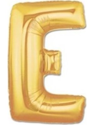 Acar Süs Altın Renk E Harf Folyo Balon 40 İnç 100 cm