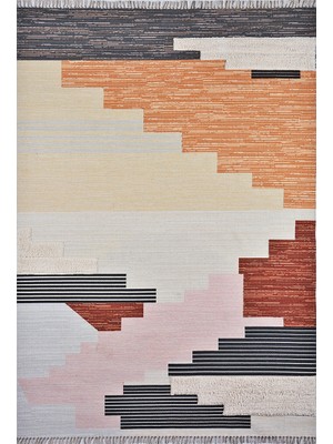 Rugs Modern Rustik  4012 Pastel Tonlarda Boho Stil Kilim