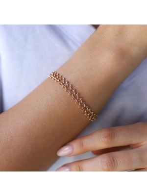 By Golden House Hitit Antik Güverse Bileklik