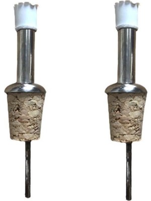 Yeni11 Mantar Şişe Akıtıcı 30 * 22 * 18 mm Konik Mantarlı Dökücü 2 Adet