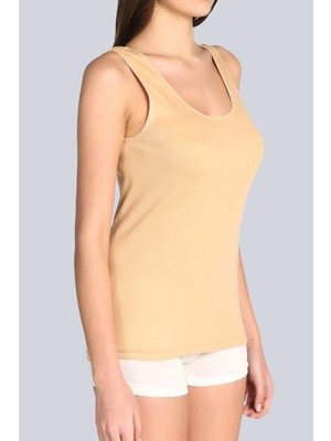 Tutku 0136 Kadın 6'lı Paket Geniş Askı %100 Pamuk Ribana Atlet