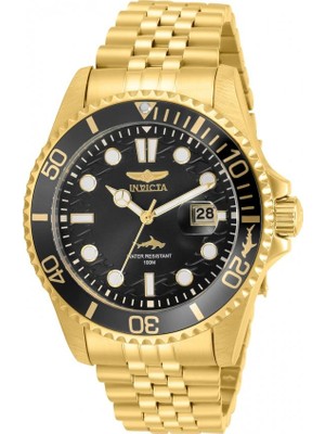 Invicta 30614 Pro Diver Black Gold 43MM Erkek Kol Saati