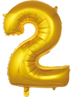 Öfn Aksesuar Gold Folyo Balon Rakam 2 16"