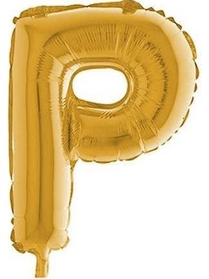 Acar Süs Altın Renk P Harf Folyo BALON(40INÇ) 100 cm