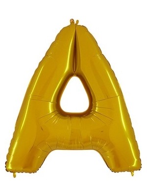 Acar Süs Altın Renk A Harf Folyo BALON(40INÇ) 100 cm
