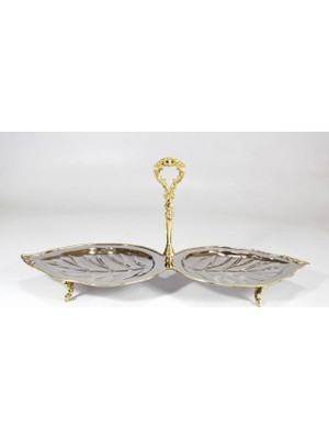 Lamedore Ottomans Yaprak Şekilli 2 Li Sunumluk 45X15X24 cm