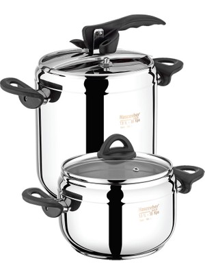 Hascevher 3,5 +7 Lt Düdüklü Tencere Seti