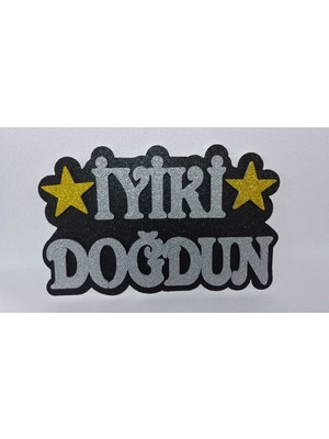 Öfn Aksesuar Yıldızlı Strafor İyiki Doğdun