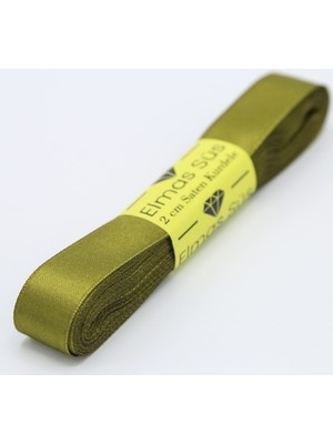 Elmas Süs Yağ Yeşili Saten Kurdele (2 cm 10 M)