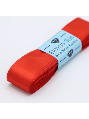 Elmas Süs Kırmızı Saten Kurdele (3 cm 10 M)