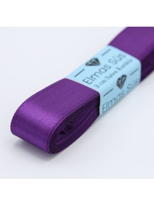 Elmas Süs Mürdüm Saten Kurdele (3 cm 10 M)