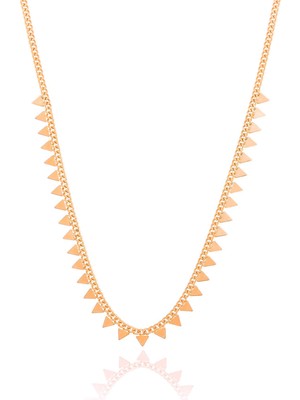 Söğütlü Silver Gümüş Rose Gurmet Zincirli Piramit Kolye