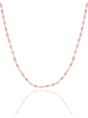 Söğütlü Silver Gümüş Rose Mekik Pullu Kolye
