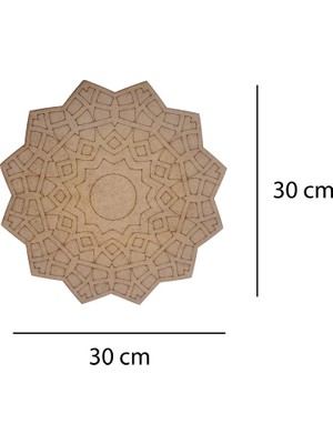 Livart 3802 Hobi Dekoratif Ahşap Mandala Boyama