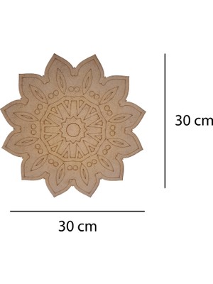 Livart 3801 Hobi Dekoratif Ahşap Mandala Boyama