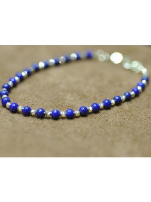 By Golden House Doğal Lapis Taşlı Bileklik