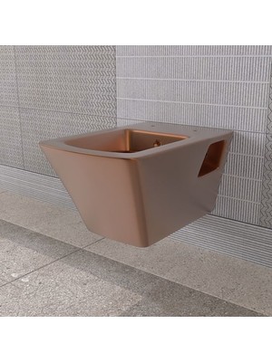 Lucco Loop Asma Klozet Içi Beyaz Dışı Komple Bronz