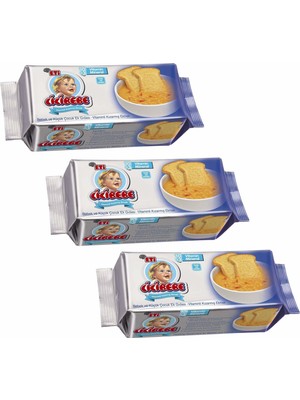 Eti Cicibebe 125GR Vitaminli Bebe Ekmeği 3lü Paket