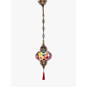 Atölye Lamp Design Mozaik Tekli Papatya Desenli Sarkıt Lamba