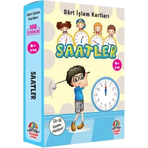 Dört İşlem Kartları-Saatler 6+ Yaş