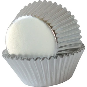 Gümüş Renk Mini Cupcake Muffin Kağıt 100 Adet