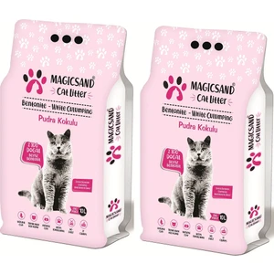 Bebe Pudralı Kedi Kumu 10 Lt * 2 Adet Kalın Taneli