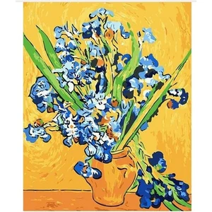 Womb Hobby Van Gogh Süsen Sayılarla Boyama Seti 40 x 50 cm Tuvale Gerili