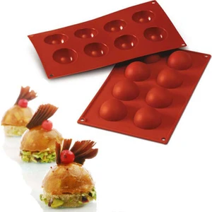 Coşan Pastacılık 8'li Yarım Küre Silikon Kalıp